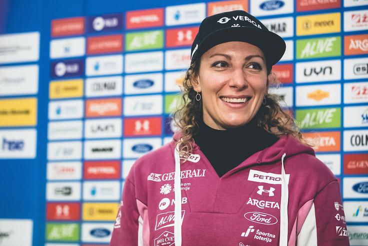 "Smučanje v zahtevnih pogojih je tisto, kar sem med drugim potrebovala, da sem dobro pripravljena na sezono." | Foto: Grega Valančič/Sportida