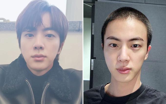 Jin pred in po preobrazbi z brivskim strojčkom | Foto: Instagram/Twitter