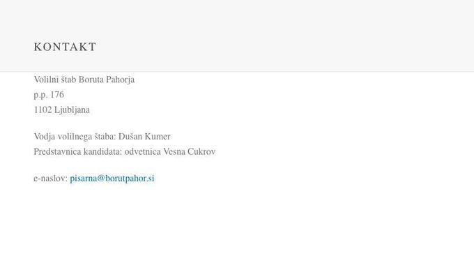 Spletna stran volilnega štaba Boruta Pahorja je ob začetku predsedniške kampanje kot "predstavnico kandidata" navajala Vesno Cukrov. V sami kampanji sicer ni imela operativne vloge. | Foto: posnetek zaslona/Revija Lady