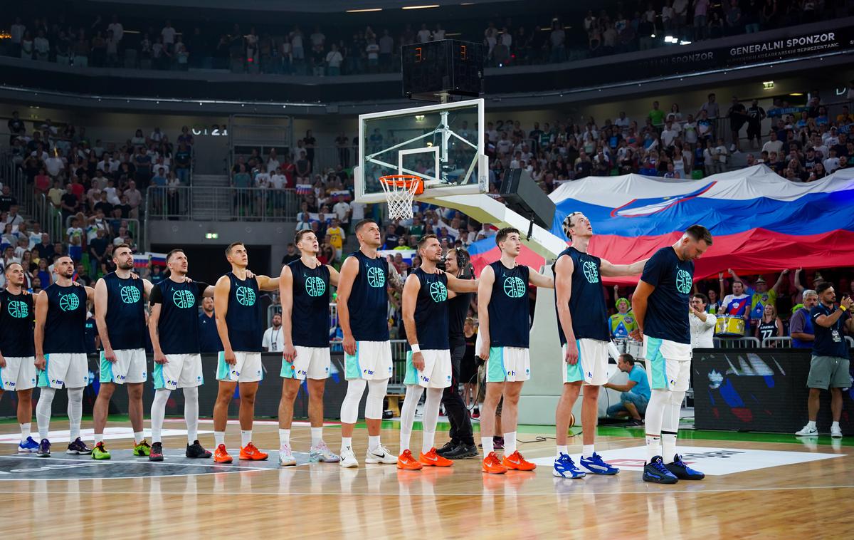 Slovenija : Nemčija himna | Slovenci se bodo danes pomerili z Litvo. | Foto Filip Barbalić