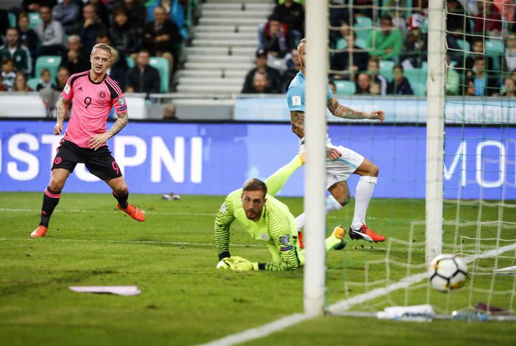 Jan Oblak je za Slovenijo nazadnje igral pred natanko enim letom. Oktobra lani proti Škotom v Stožicah. | Foto: Getty Images