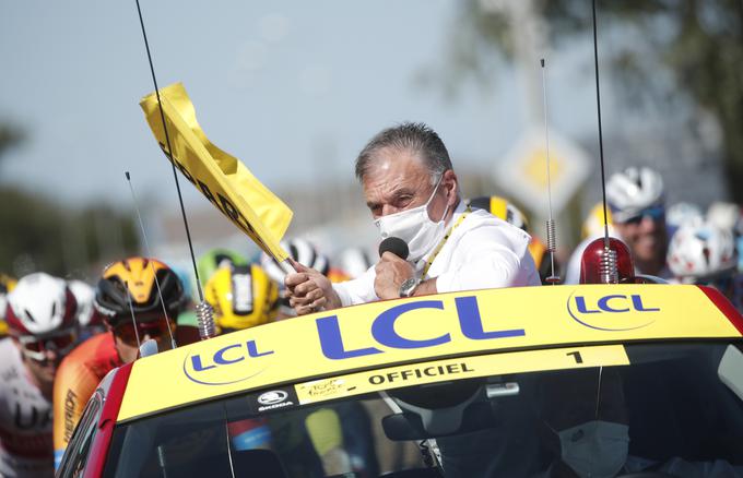 Francois Lemarchand je tokrat nadomeščal direktorja dirke, pri katerem je bil test na covid-19 pozitiven. | Foto: Reuters