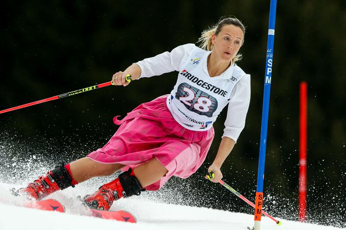 Predzadnji slalom sezone je bil tudi zadnja tekma Avstrijke Michaele Kirchgasser. | Foto: Getty Images