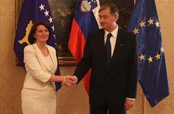 Kosovska predsednica končuje obisk v Sloveniji