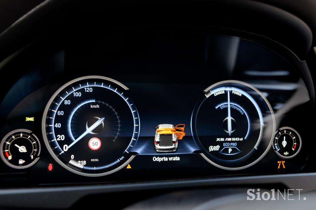 BMW X6 M 50d - fotogalerija testnega vozila