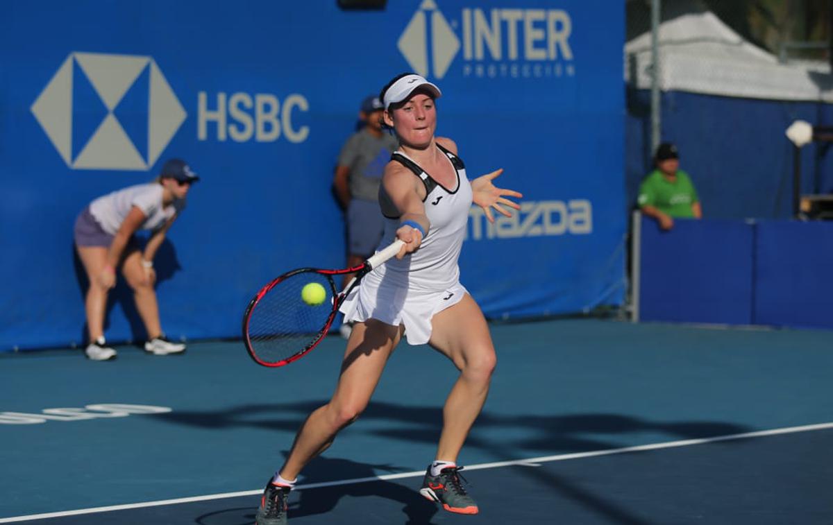 Tamara Zidanšek | Tamara Zidanšek se je po zmagi nad rojakinjo Kajo Juvan prebila v četrtfinale teniškega turnirja serije WTA v Acapulcu, | Foto Twitter