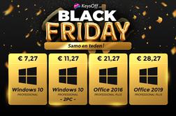 Posebna ponudba za črni petek: Windows 10 Pro za 7,27 € in še več