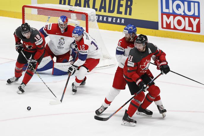 Kanada Češka SP v hokeju 2019 polfinale | Kanadčani so v polfinalu visoko odpravili Čehe. V finalu se bodo srečali s Finci, s katerimi so se že leta 2016, ko so slavili zadnji, 26. naslov svetovnih prvakov. | Foto Reuters