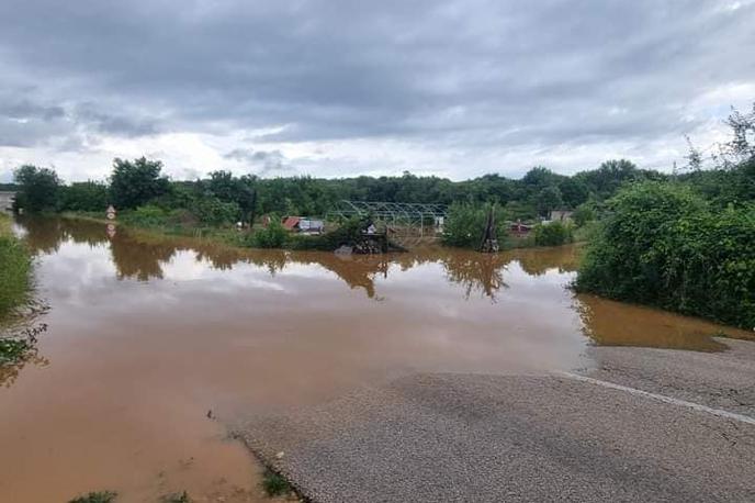 Krk, vreme, poplave, Hrvaška | Na severnem Jadranu imajo obilo težav zaradi močnih nalivov in poplav.  | Foto FB/Neurje.si