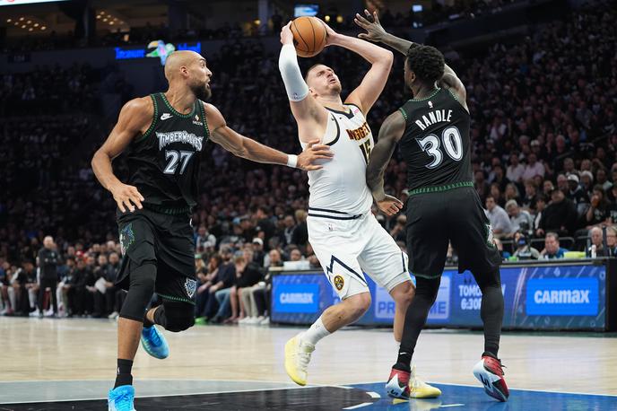 Nikola Jokić, Denver Nuggets, Minnesota Timberwolves | Nikola Jokić se je z Denverjem znašel v zaostanku. | Foto Reuters