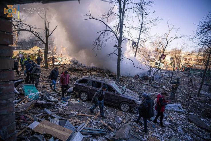 Po njegovem mnenju gre za genocid vsega naroda. | Foto: Civilna zaščita Ukrajine