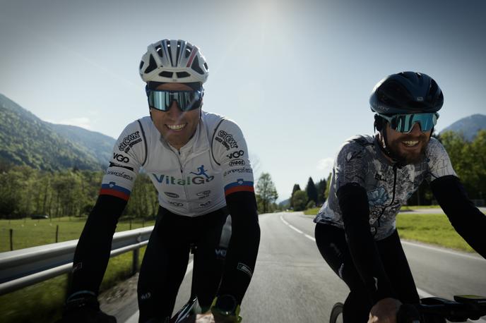 MyTour | Udeleženci MyToura bodo 20. junija po trasi Dirke po Sloveniji zapeljali le nekaj ur pred profesionalci, kot je bil nekoč tudi Kristijan Koren (levo). Sam bo tudi letos nastopil na MyTouru. | Foto Siol.net