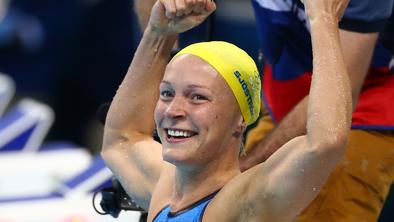 Še en svetovni rekord v olimpijskem bazenu. Zanj poskrbela zlata Švedinja.