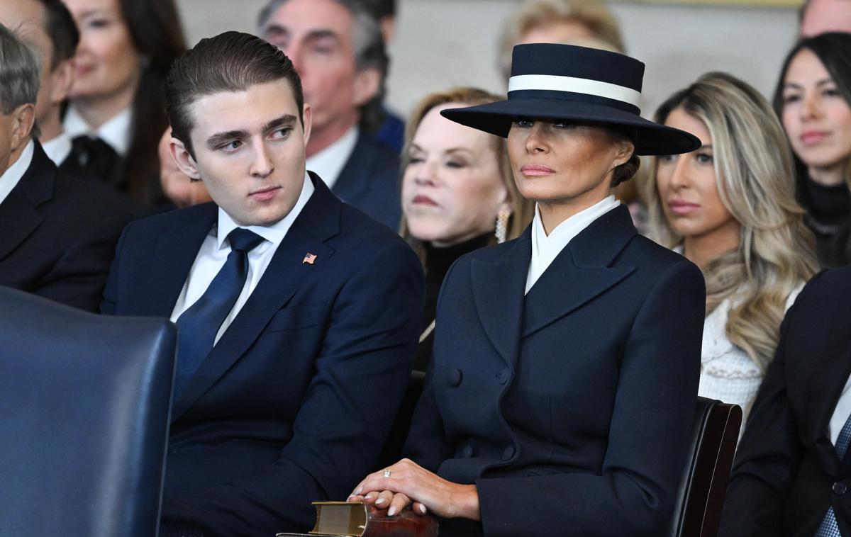 Melania in Barron Trump | Melania in njen sin Barron naj bi imela tako ameriško kot slovensko državljanstvo. Se bosta morala v bližnji prihodnosti odpovedati enemu od državljanstev? | Foto Guliverimage