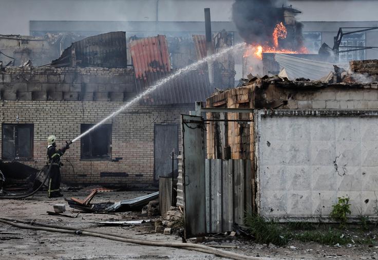 Ukrajina, vojna, napad, Rusija, Kijev | Foto: Reuters