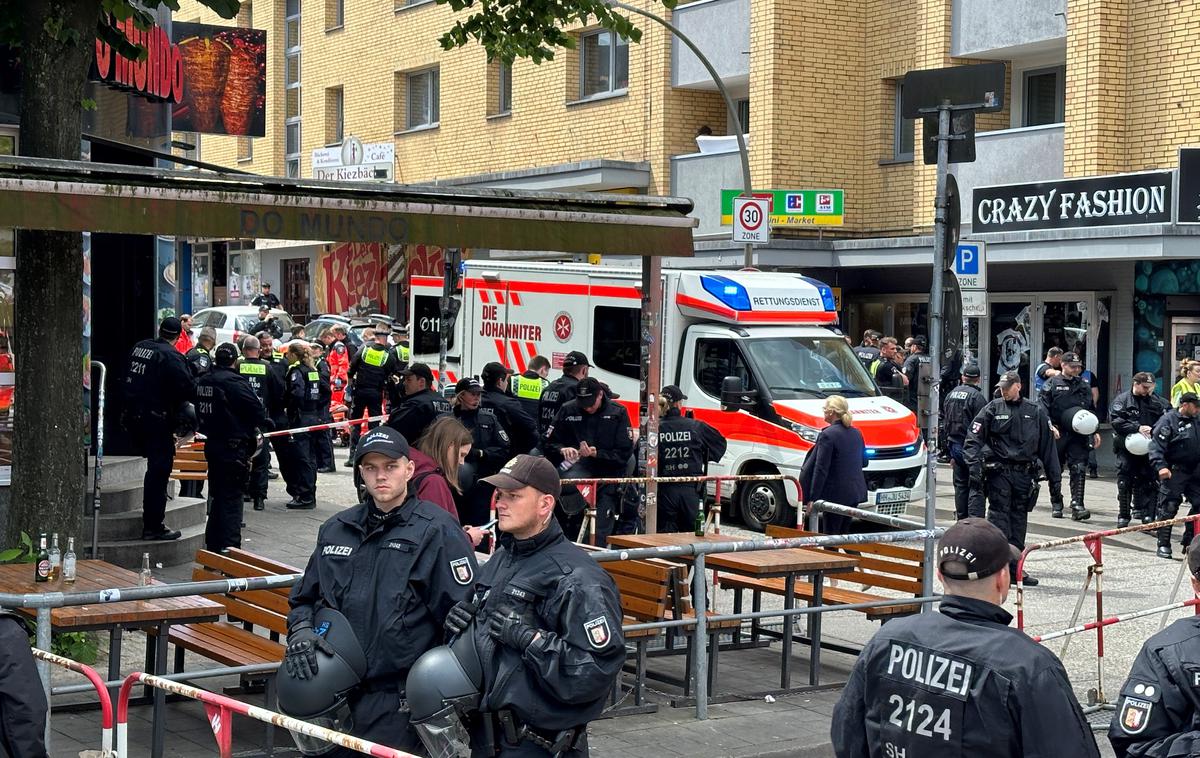 Hamburg policija | Incident se je zgodil pred tekmo evropskega nogometnega prvenstva v Hamburgu med Poljsko in Nizozemsko, poroča nemška tiskovna agencija dpa. | Foto Guliverimage
