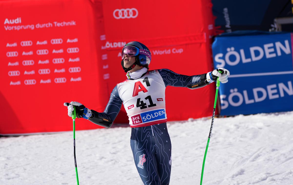 Lucas Pinheiro Braathen | Smučarski zvezdnik in ljubljenec deklet Lucas Pinheiro Braathen si je dal duška po uspešnem nastopu v Söldnu. | Foto Guliverimage