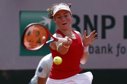 Tamara Zidanšek v polfinale dvojic