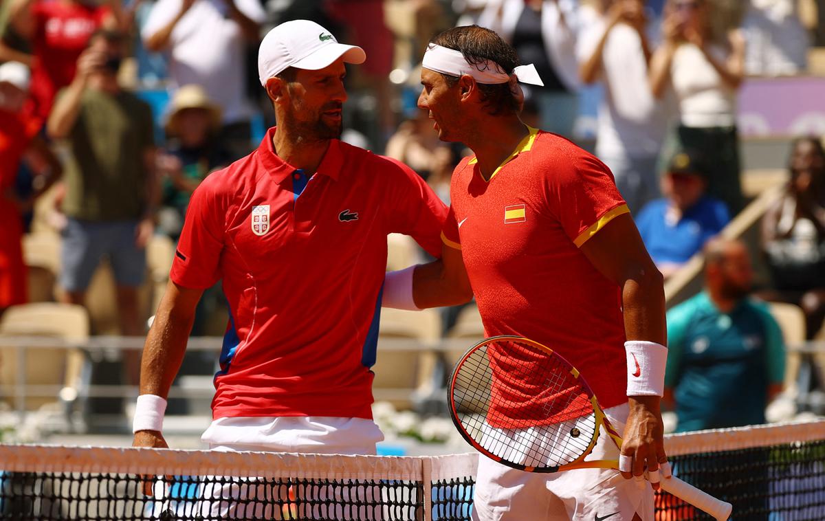 Novak Đoković Rafael Nadal | V dvoboju velikanov je slavil Novak Đoković. | Foto Reuters