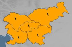 Slovenijo bo zajela hladna fronta, oranžno opozorilo za vso državo #animacija