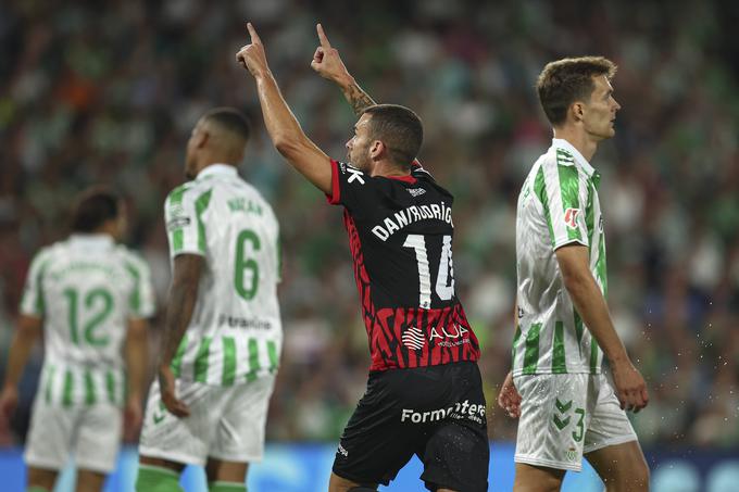 Mallorca je v zadnji tekmi 6. kroga v Sevilli z 2:1 premagala Betis. Dani Rodríguez (na sliki) je v 8. minuti izenačil na 1:1. Le minuti pred tem je Giovani Lo Celso popeljal gostitelje v vodstvo. | Foto: Guliverimage