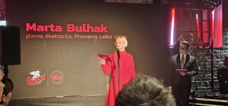 Na slovesni proslavi okrogle obletnice Pivovarne Union je glavna direktorica Pivovarne Laško Union Marta Bulhak v slovenščini zatrdila: Pivovarna Union ostaja v Ljubljani!  | Foto: Srdjan Cvjetović