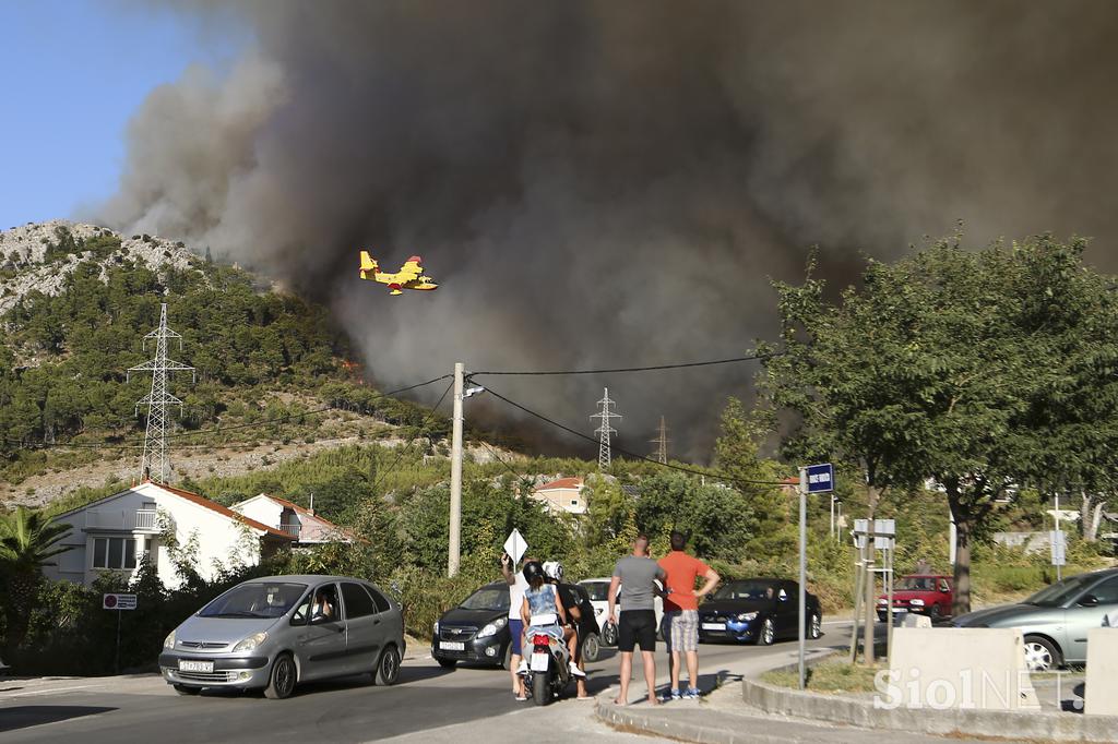hrvaška, požar, Split, gasilci