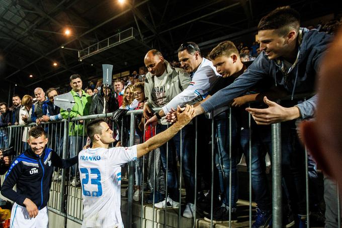 Franko Andrijašević je med navijači Rijeke zelo priljubljen. | Foto: Grega Valančič/Sportida