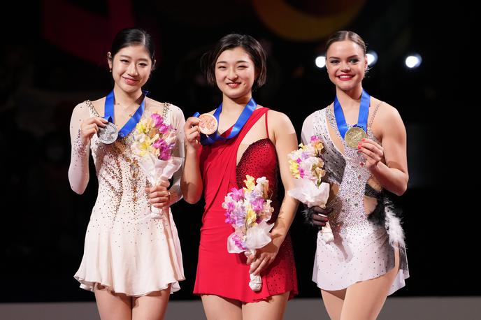 Kaori Sakamoto | Kaori Sakamoto ob odsotnosti ruskih tekmovalk ostaja svetovna prvakinja v umetnostnem drsanju.  | Foto Guliverimage
