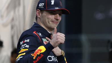 Verstappen za stotinko ujel kvalifikacijsko zmago, Norris razbil dirkalnik