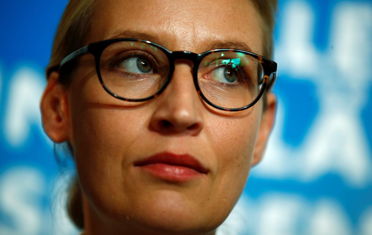 Alice Weidel | Prihodnji velik preizkus za članstvo Nemčije v EU bodo evropske volitve junija, je prepričana Alice Weidel (AfD).  | Foto Reuters