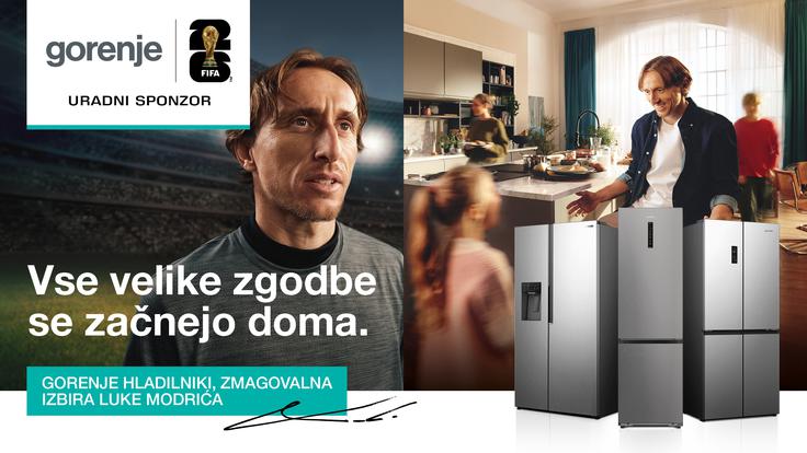 Gorenje hladilniki so tudi zmagovalna izbira Luke Modrića, enega najuspešnejših nogometašev svoje generacije. | Foto: Gorenje GSI