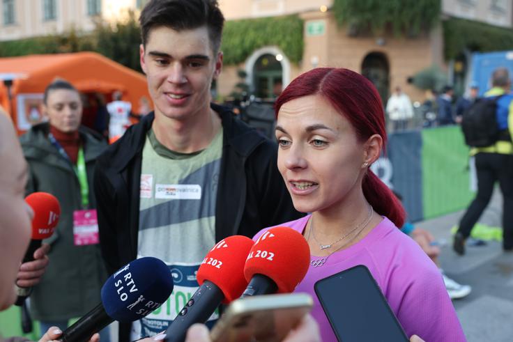 Klara Lukan: Vsakič, ko mi je kdo zaploskal, navijal zame, me je to še dodatno spodbudilo in potem tudi vsi dvomi izginejo in sem se lahko še bolj priganjala. Vesela sem tudi, da sem imela ob sebi množico fantov, da smo se malo izmenjavali v tempu in je bilo vse skupaj bolj dinamično.  | Foto: Bojan Puhek