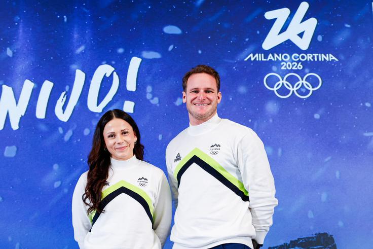 Z Mastnakom na predstavitvi olimpijcev. | Foto: Aleš Fevžer