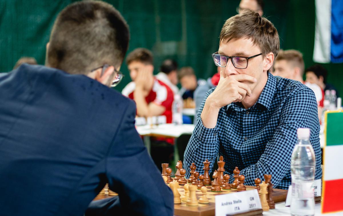 Matej Šebenik | Velemojster Matej Šebenik je kot zadnji Slovenec izpadel v drugem krogu šahovskih kvalifikacij za svetovni pokal. | Foto Blaž Weindorfer/Sportida