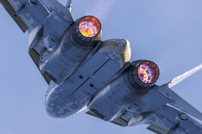 Su-57 | Pri obrambi ruske rafinerije v Omsku naj bi neuspešno sodelovalo tudi najsodobnejše rusko bojno letalo Su-57. Fotografija Su-57 je simbolična. | Foto Guliverimage