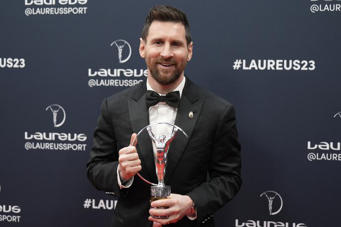 Lionel Messi | Argentinski nogometni zvezdnik in član Paris Saint-Germaina Lionel Messi je na prestižni podelitvi nagrad laureus v Parizu prejel nagrado za športnika leta. | Foto Guliverimage