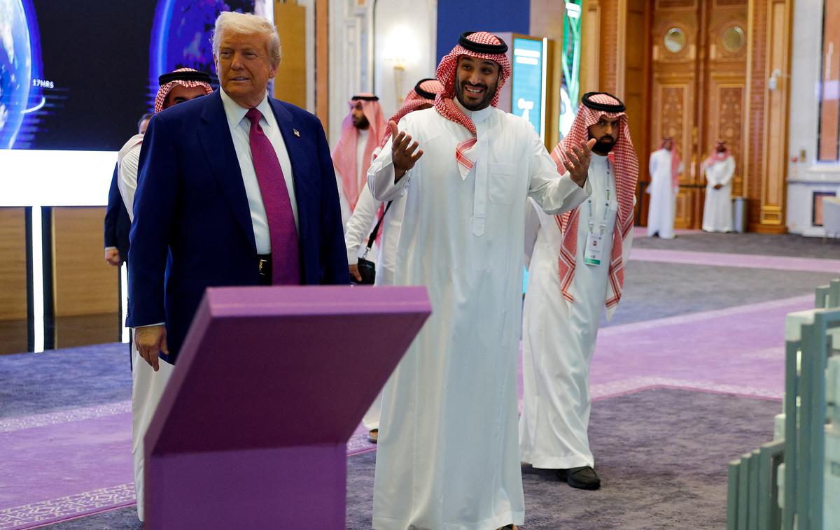 Donald Trump, Mohammed Bin Salman | Washington in Rijad sta se po navedbah Bele hiše ob tej priložnosti dogovorila o savdskih naložbah v ZDA v višini 600 milijard dolarjev (538 milijard evrov). | Foto Reuters