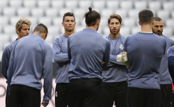 Ko sta bila Cristiano Ronaldo in Sergio Ramos nazadnje na Allianz Areni, sta skupaj zabila kar štiri zadetke. | Foto: Reuters