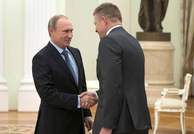 Vladimir Putin in Robert Fico | Foto: Reuters