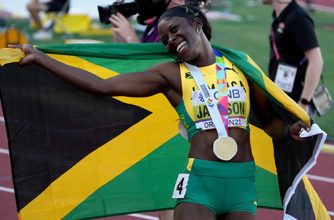 Jamajčanka Shericka Jackson je nova svetovna prvakinja v teku na 200 m. | Foto: Reuters
