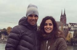 Rafael Nadal je v Basel pripeljal tudi svoje dekle