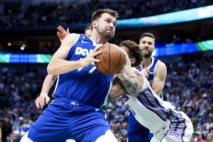 Luka Dončić | Luka Dončić je k zmagi nad Sacarmento Kings prispeval 29 točk, 10 skokov in 6 asistenc. | Foto Kevin Jairaj-USA Today Sports via Reuters