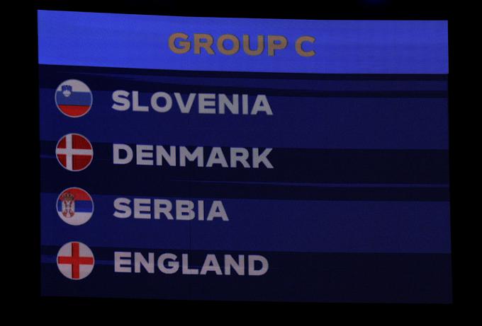 V slovenski skupini so še Anglija, Danska in Srbija. | Foto: Reuters
