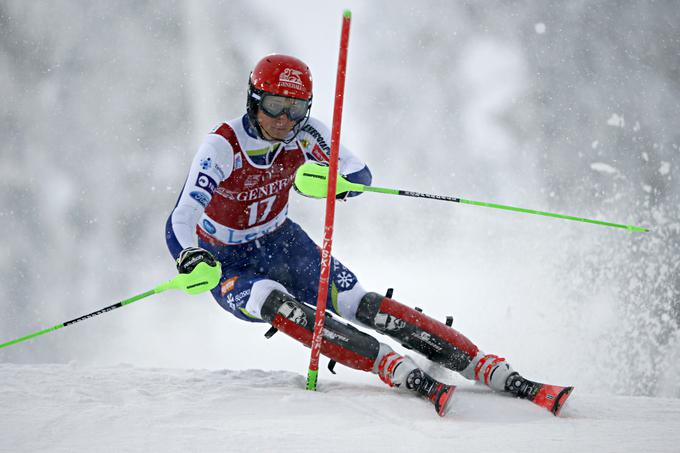 Štefan Hadalin se osredotoča na sobotni slalom. | Foto: Getty Images