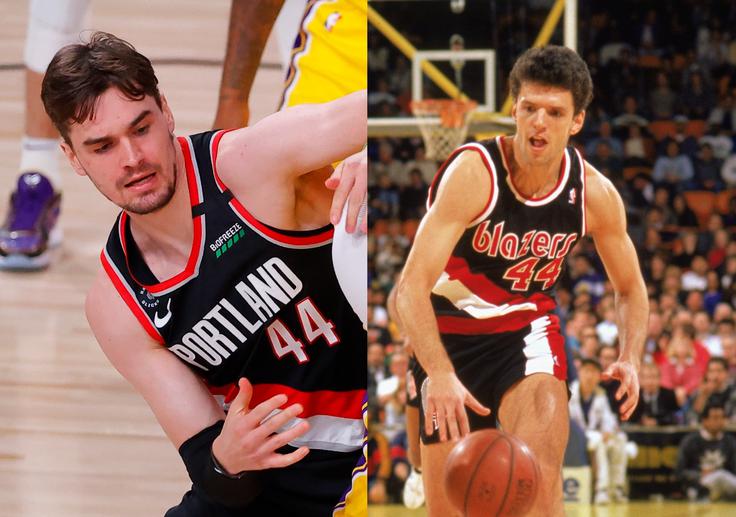 Ob prihodu v Portland je Hezonja izbral številko 44, ki jo je v tem klubu nosil tudi Dražen Petrović. | Foto: Gettyiamges