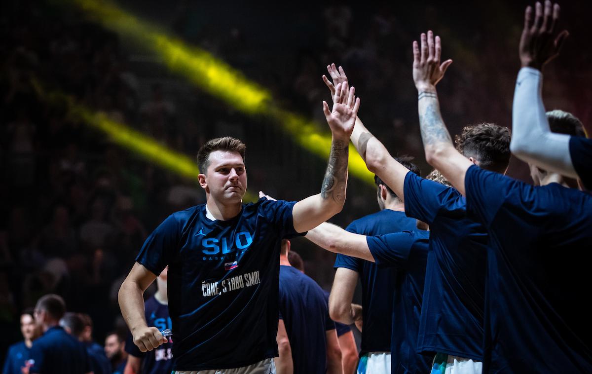 Slovenija - Črna gora, prijateljska košarkarska tekma, Luka Dončič | Luka Dončić je prvi zvezdnik svetovnega prvenstva. | Foto Matic Klanšek Velej/Sportida