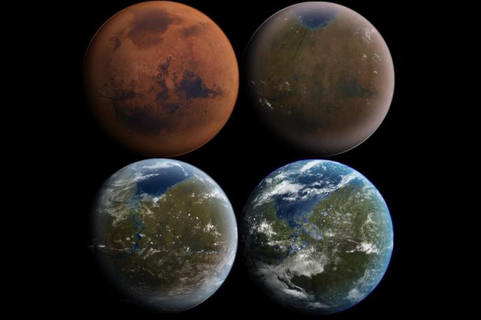Mars | Našem planetu najbližji kraj, kjer bi lahko našli znake življenja, je Mars. | Foto Wikimedia Commons / Daein Ballard