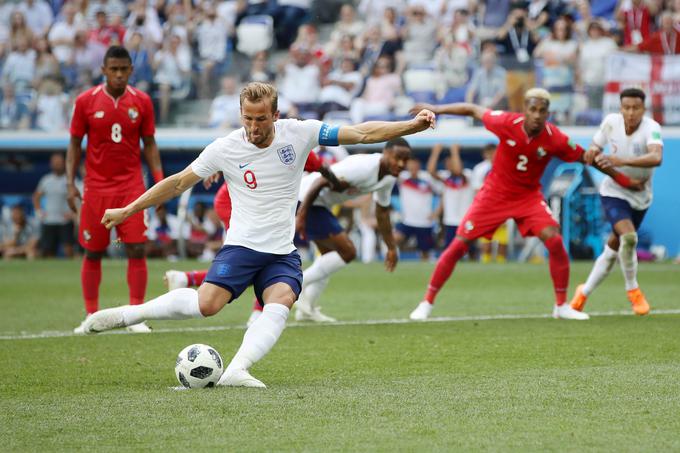 Kane je v dresu reprezentance dosegel 18 golov, od tega kar tri na tekmi s Panamo, ki je proti Angliji izgubila z 1:6.  | Foto: Getty Images