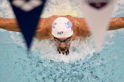 Phelps tudi drugi dan brez zmage